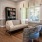 a sitting lounge with a bookshelf