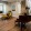 a piano in a lobby
